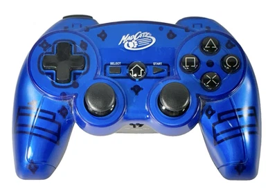 Mad Catz Wireless Gamepad #88561 Blue Controller Sony Playstation 3 Tested - Image 1 of 4