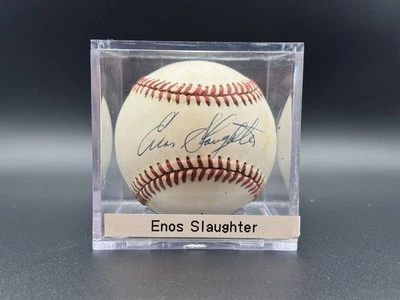 Enos Slaughter Autographed Baseball (Giamatti NL Ball) - Image 1 of 2