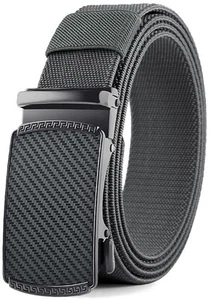 Belt Men, elastic golf belts for men, Nylon Ratchet Belt Men's Casual Gray Be... - Picture 1 of 6