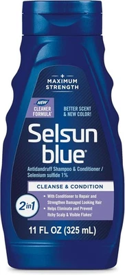 Selsun Blue 2-in-1 Anti-Dandruff Shampoo & Conditioner 11oz Max Strength - Image 1 of 4