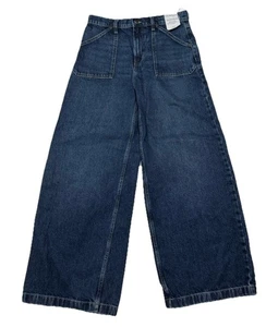 Calvin Klein High Rise Wide Leg Denim Jeans Womens Size 10 *NEW* - Picture 1 of 5