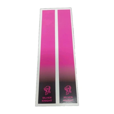 Paquete de 12 envolturas de flechas de 7": SILVER KNIGHT negro a rosa intenso desvanecimiento: pegatinas de vinilo Foto 1 de 2