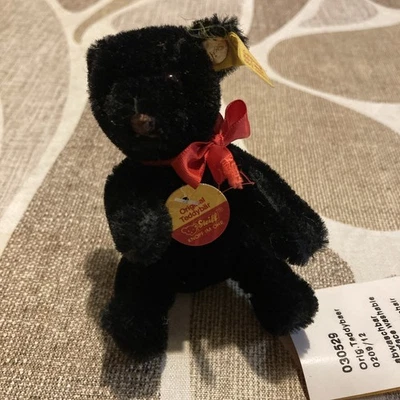 Genuine Steiff Black Bear Toy - Image 1 of 4
