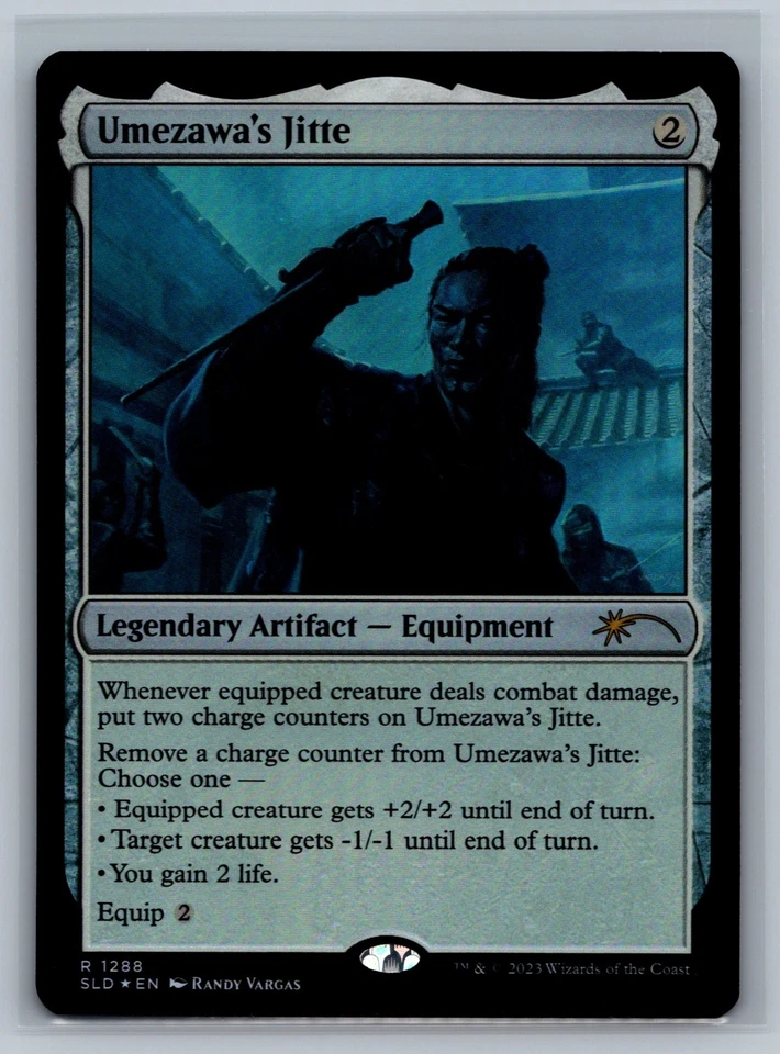 Magic MTG Secret Lair Drop Series Umezawa's Jitte #1288 Foil TCG CCG - Image 1 of 2