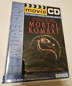 Mortal Kombat Movie CD-ROM Sirius PC Christopher Lambert Windows 95 3.1 1995 B1 - Picture 1 of 5