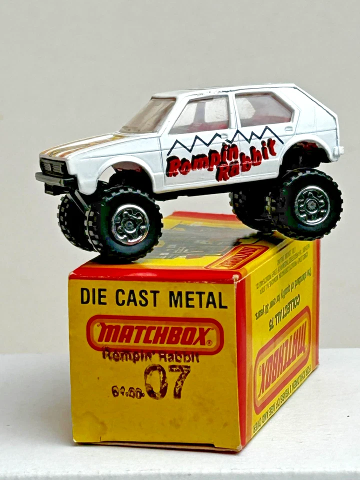 Matchbox Superfast No. 7 Volkswagen Rompin Rabbit con caja original, bonito Foto 1 de 4