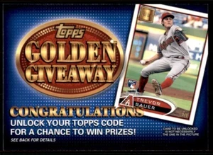 Actualización Topps 2012 #GGC-27 Trevor Bauer Golden Giveaway - Imagen 1 de 2