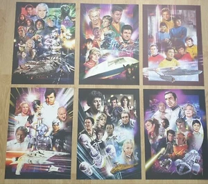 classic sci fi A3 Posters X6 Inc,Battlestar Galactica, Space 1999,star Trek - Picture 1 of 1