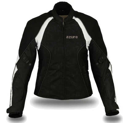 Jaqueta têxtil impermeável feminina motocicleta SLIM FIT, BW - L (Tamanho-10) - Imagem 1 de 4