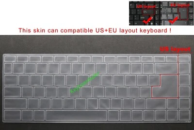 US Keyboard Skin Cover Protector for MSI GF65 GS65 P65 GF63 PS63 PS42 WS65 - Image 1 of 4