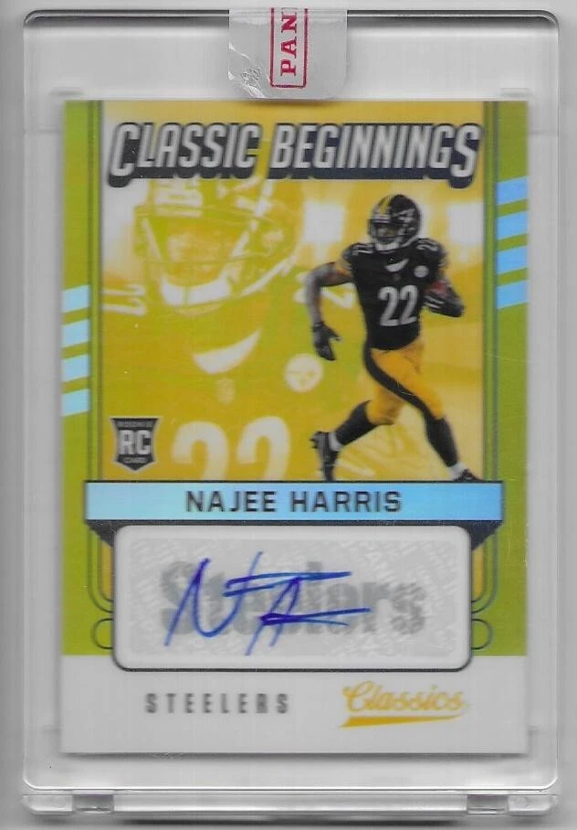 Najee Harris 2021 PANINI CLASSICS NFL ROOKIE AUTOGRAPH CARD Steelers RC AUTO /25 - Image 1 of 2