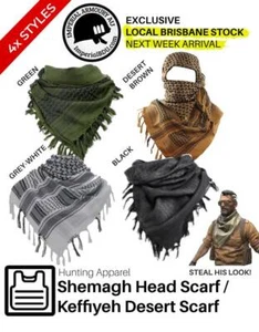 CSGO Shemagh Head Scarf, Keffiyeh desert scarf 5 colours (FAST 3-5 DAY SHIPPING) - Picture 1 of 5