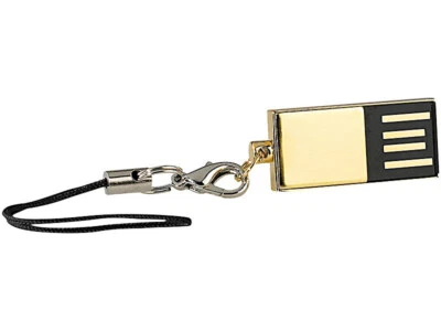 Clé USB 2.0 étanche super-slim ''Gold'' - 32 Go - PConKey - Photo 1/4