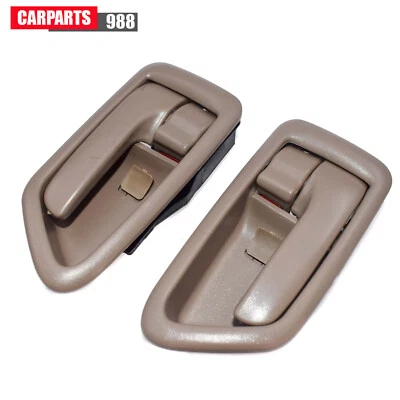 Pair Left Right Beige Interior Insdie Door Handle For 1997-2001 Toyota Camry Foto 1 de 4