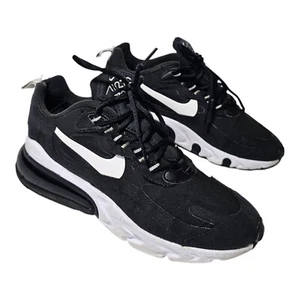 Nike Air Max 270 React Mens Size 6.5 US Black White Sneakers Shoes CI3866-004 - Picture 1 of 14