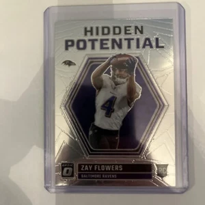 2023 Donruss Optic Football Zay Flowers #HP-ZF Hidden Potential Rookie Ravens RC - Picture 1 of 2