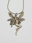 Vintage Sterling Silver Fairy Pendant Necklace (73)