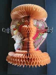 "To My Valentine"" Centrotavola a nido d'ape vintage 1800 San Valentino" - Foto 1 di 5