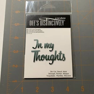 DEE'S DISTINTIVELY MUERE - "EN MIS PENSAMIENTOS" PARA TARJETAS Y ÁLBUMES DE RECORTES - Imagen 1 de 2