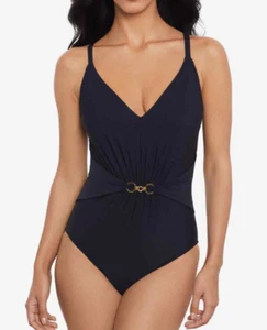 NUEVO TRAJE DE BAÑO MAGICSUIT 'Chain Link Gianna' 1 pieza talla 14 negro $158 #6020299 - Imagen 1 de 5