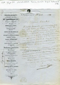 Dépt 71 - Le Montet par Palinges - Briques Cruchons à Bière & Liqueurs de 1864 - Picture 1 of 1