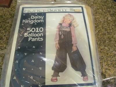 *Vtg 80's Daisy Kingdom Honey Bunny Kids Designer Clothing #5010 BALLOON PANTS - Image 1 of 2