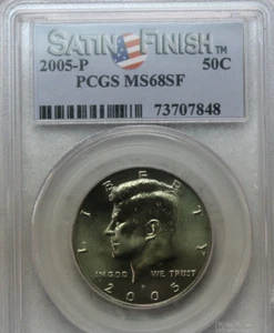 2005 P Kennedy Half Dollar MS 68 SF PCGS Clad Satin Finish (7848) - Bild 1 von 3
