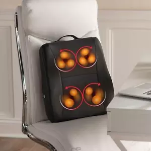 Cordless Heated Shiatsu Lumbar/Back Heat Portable Massager Massage - Picture 1 of 3