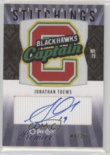 2009-10 O-Pee-Chee Premier Auto Stitchings /25 Jonathan Toews #APS-TW Auto