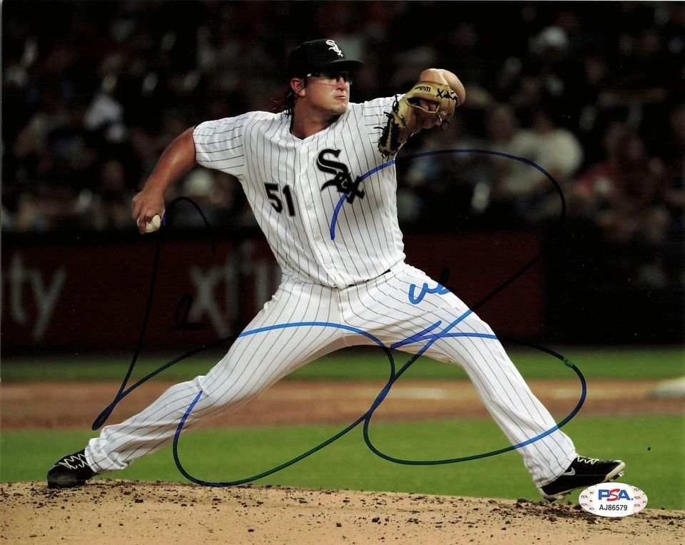 Foto firmada por Carson Fulmer de 8x10 de los Medias Blancas de Chicago autografiada por PSA/DNA Foto 1 de 1