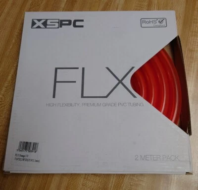 NIP NOS XSPC FLX PVC TUBING NR 7/16" ID 5/8" OD 2 METERS ORANGE UV - Image 1 of 3