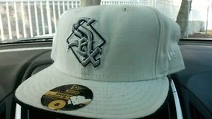 VINTAGE ORIGINAL White Sox MLB Baseball New Era Größe 8 authentisch eng anliegende Mütze - Bild 1 von 4