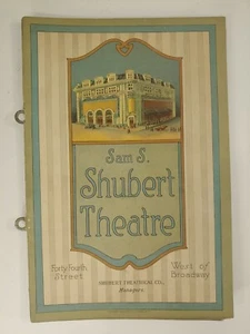 1916 Sam S. Shubert Broadway Theater Spielzettel Endlich allein + Demnächst verfügbar - Bild 1 von 9