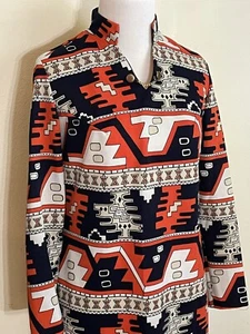 Vintage Southwest Print Neru Kragen Mini Gogo Kleid - Bild 1 von 7