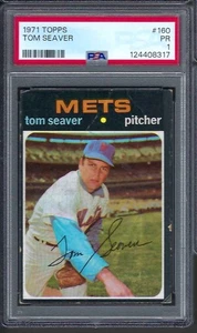 1971 Topps # 160 Tom Seaver New York Mets HOF PSA 1 - Picture 1 of 1