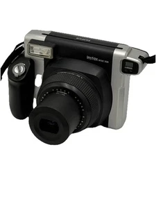 Fuji Instax Wide 300 Instant Film Camera Black Silver TESTED - Picture 1 of 13