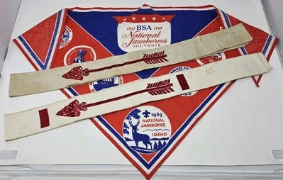 Vintage BSA Order of the Arrow OA Ordeal Brotherhood Sash Lot Embroidered Scout - Image 1 of 4