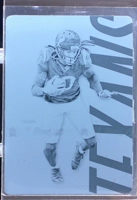 2018 Absolute DeAndre Hopkins Printing Plates Black /1 #40 Texans - Image 1 of 2