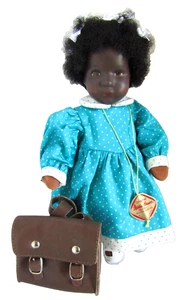 Muñeca Kathe Kruse AA Girl DOTTY 10" SIN USAR, EN CAJA #35 de 80, modelo Hanne Kruse con afro - Imagen 1 de 12