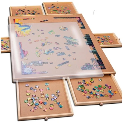 Versátil Rompecabezas Tablero - 1500 Piezas con Cajones y Accesorios Foto 1 de 4