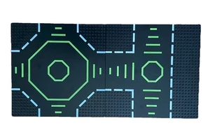 LEGO BLACKTRON SPACE STATION BASE Black Vintage Lego Road Plates Lego 6710 - Picture 1 of 9