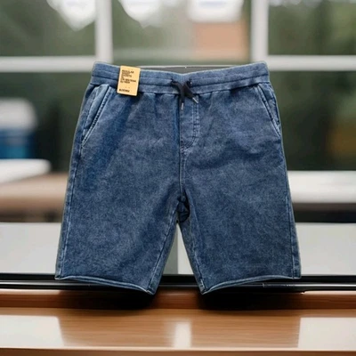 Pantalones Cortos de Denim H&M Para Hombres XL Ropa de Salón Sudaderas 34W Azul Elastizado 10" Comodidad Nuevos Foto 1 de 4