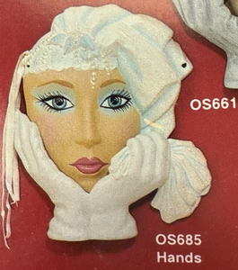 VINTAGE OCEAN STATE CERAMIC MOLD #OS-661 BRIDE MASK - Picture 1 of 9
