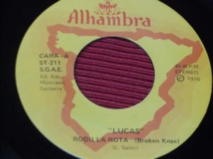 Lucas (Sainz): Rodilla Rota Very rare 1976 Latin groove 7" - Imagen 1 de 4