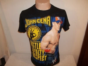 Vtg 2007 5th Sun WWE WRESTLING JOHN CENA HUSTLE LOYALTY 2 SIDED T-SHIRT Small - Picture 1 of 8