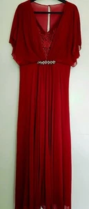 Größe 40 Abendkleid Hochzeit Ballkleid lang Rot Party festlich - Bild 1 von 5