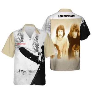 HOT SALE SUMMER !!! 2024 New Update Led Zeppelin Hawaiian Shirt Size S-5XL - Picture 1 of 2