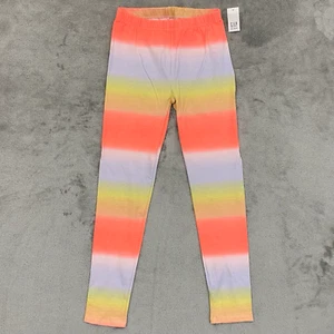 Gap Kids Leggings Girls 8 Medium Orange Pink Ombre Tie Dye Full Length Stretch - Picture 1 of 14