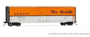 Rivarossi D & RGW Rio Grande Railroad Box Car Running #2 HO Train Car HR6583B - Picture 1 of 2