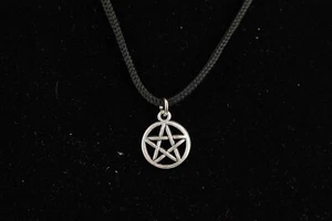 COLLANA CIONDOLO METALLO PENTACOLO piccolo C087 - Picture 1 of 2